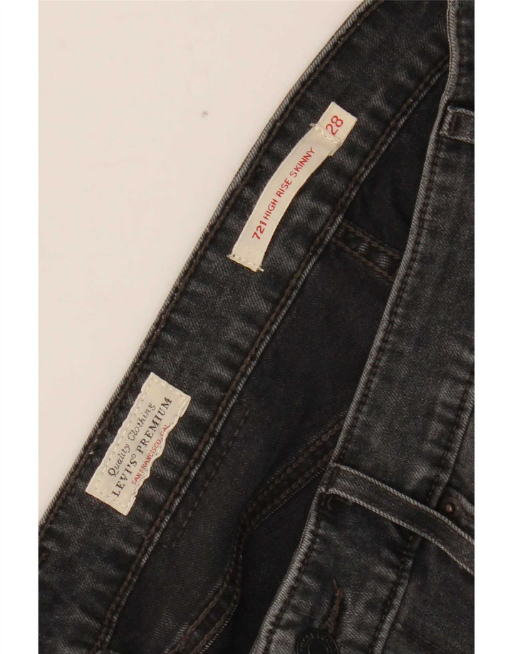 Levi's Dame 721 Skinny Jeans W28 L29 Grå
