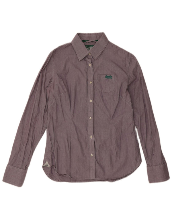 Superdry herreskjorte stor lilla ternet bomuld