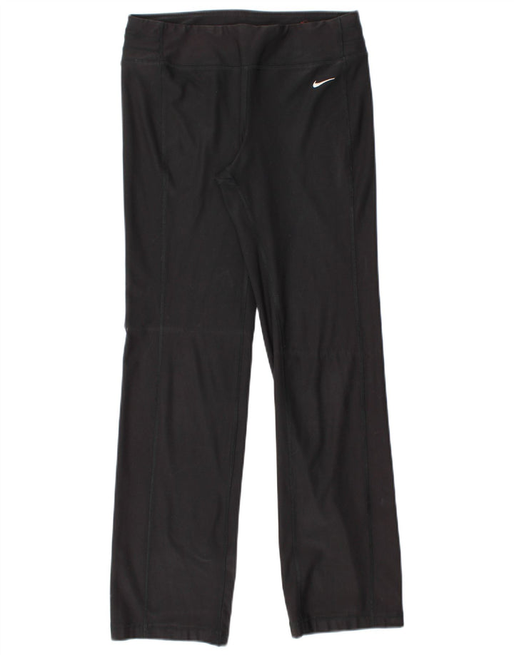 Nike Dame Dri Fit træningsdragt Bukser UK 10 Small Black Polyester