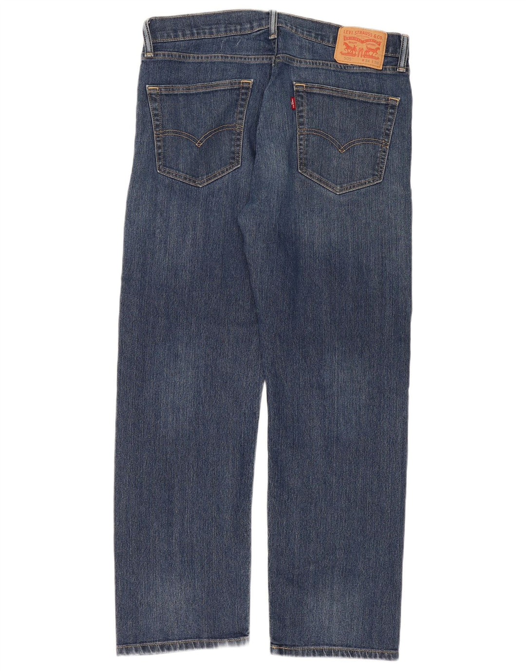 Levi's Herre 505 Straight Jeans W34 L30 Blå Bomuld