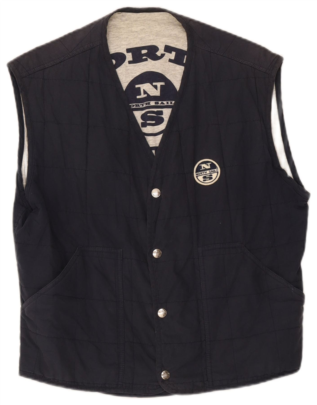 North Sails Herre Quiltet Gilet UK 36 Small Navy Blue