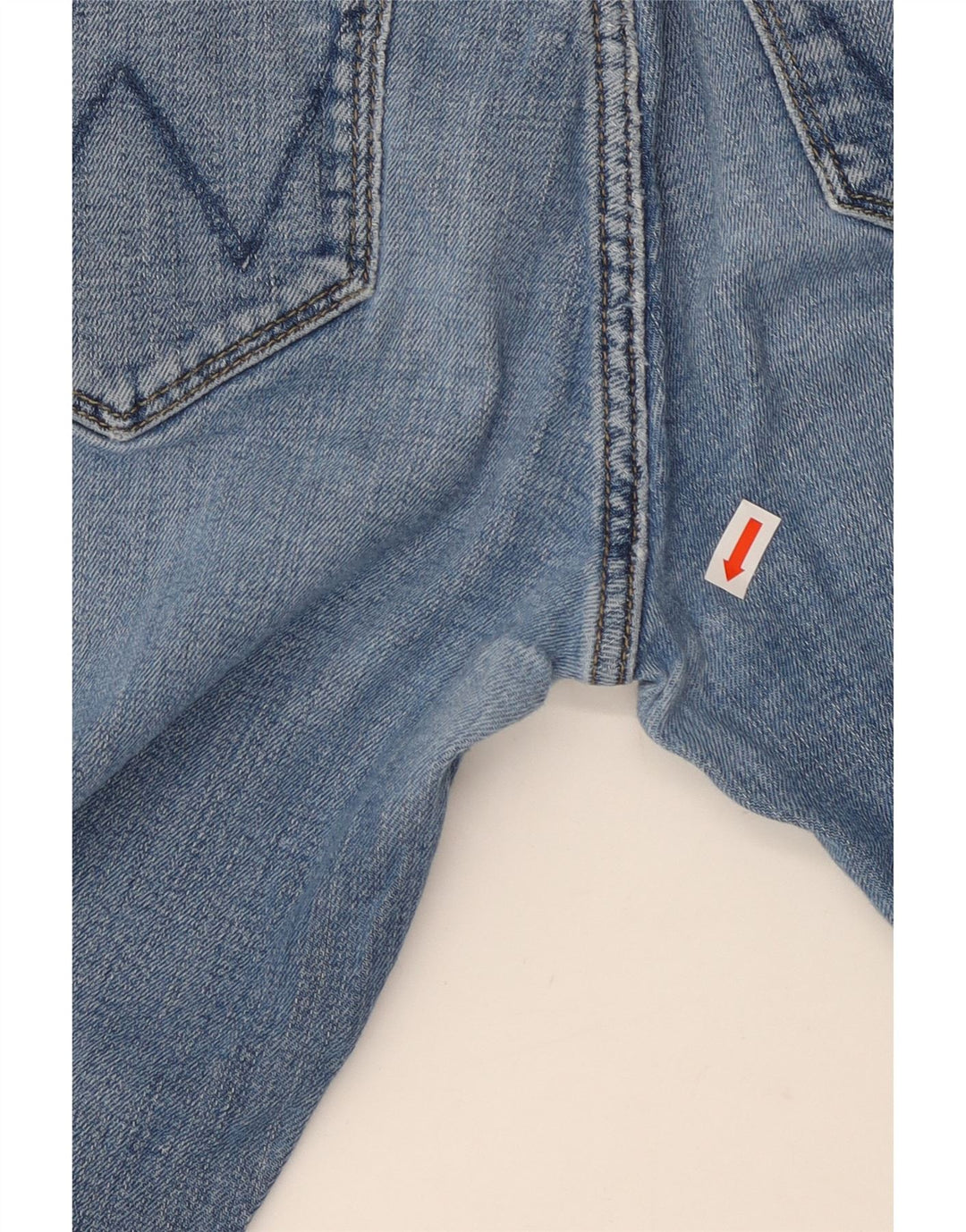 WRANGLER Dame Skinny Jeans W29 L27 Blå Bomuld