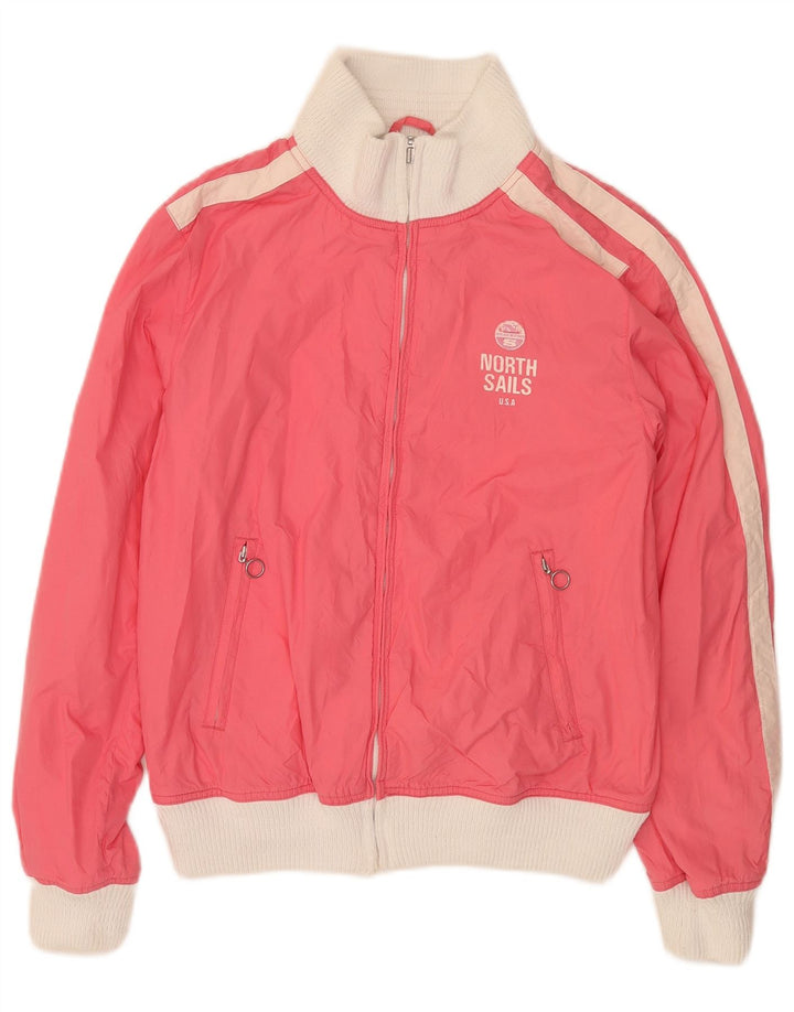 North Sails Dame træningsdragt Topjakke UK 16 Large Pink Colourblock