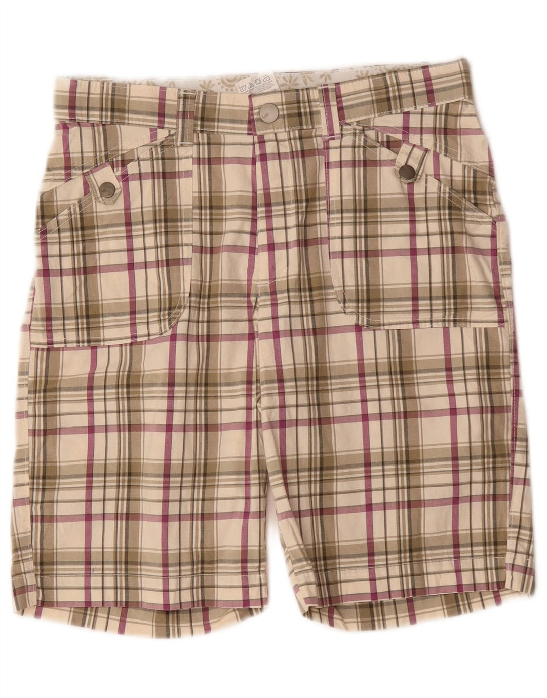 Lee Dame Casual Shorts US 8 Medium W30 Beige ternet bomuld