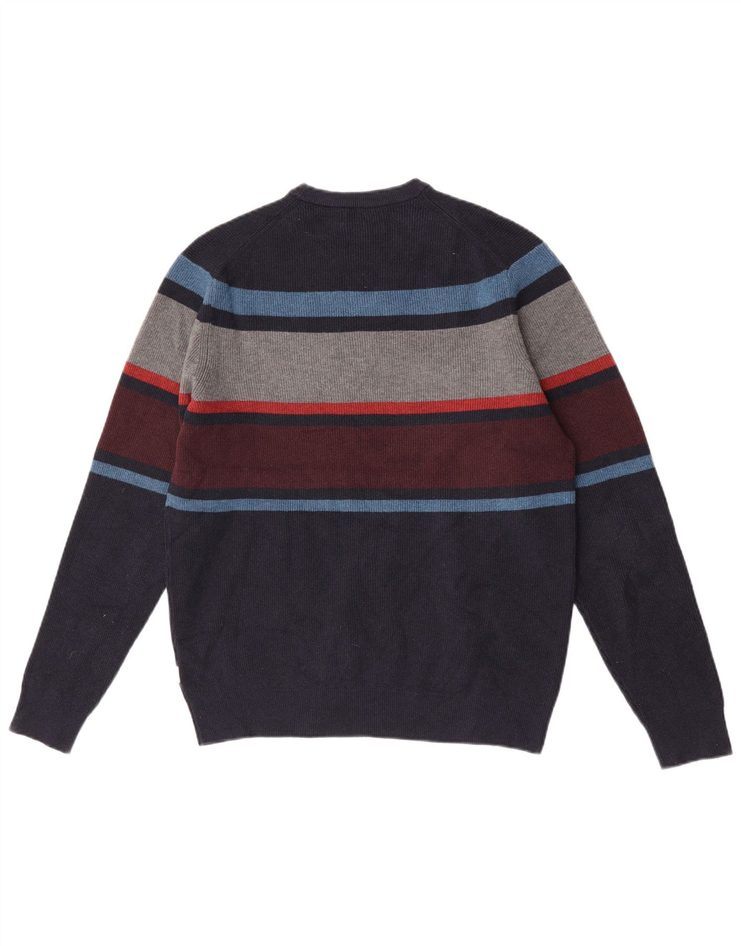 Marks & Spencer Herre sweater med rund hals, medium marineblå farveblok