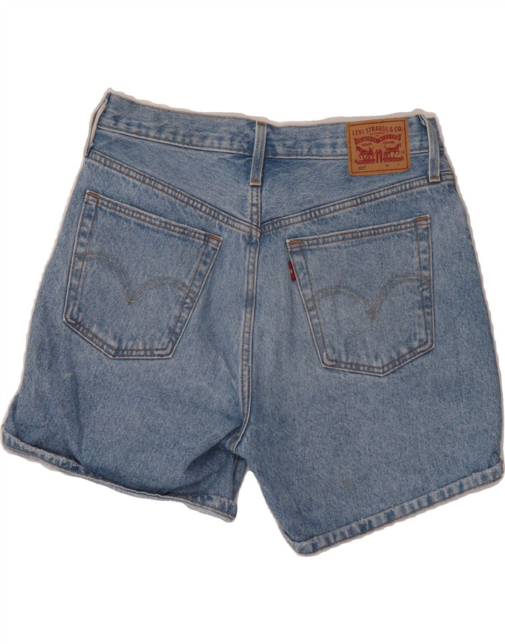 LEVI'S Womens 501 Distressed Denim Shorts W29 Medium  Blue Cotton Vintage Levi's and Second-Hand Levi's from Messina Hembry 
