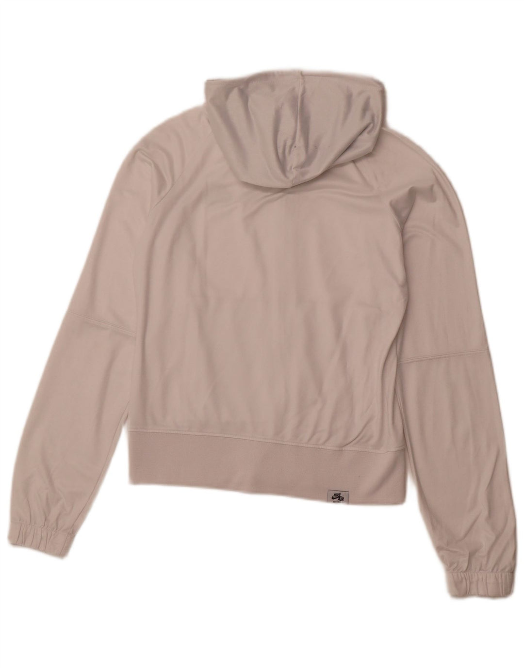 NIKE hættetrøje med lynlås til kvinder UK 10/12 Medium White