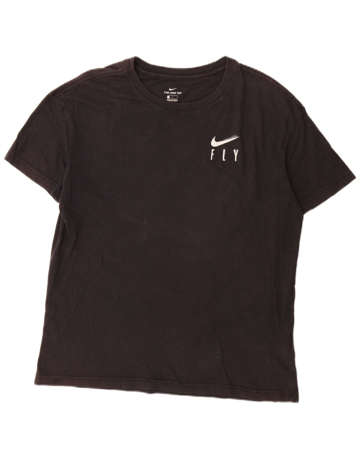 Nike grafisk T-shirt top til mænd, stor sort bomuld
