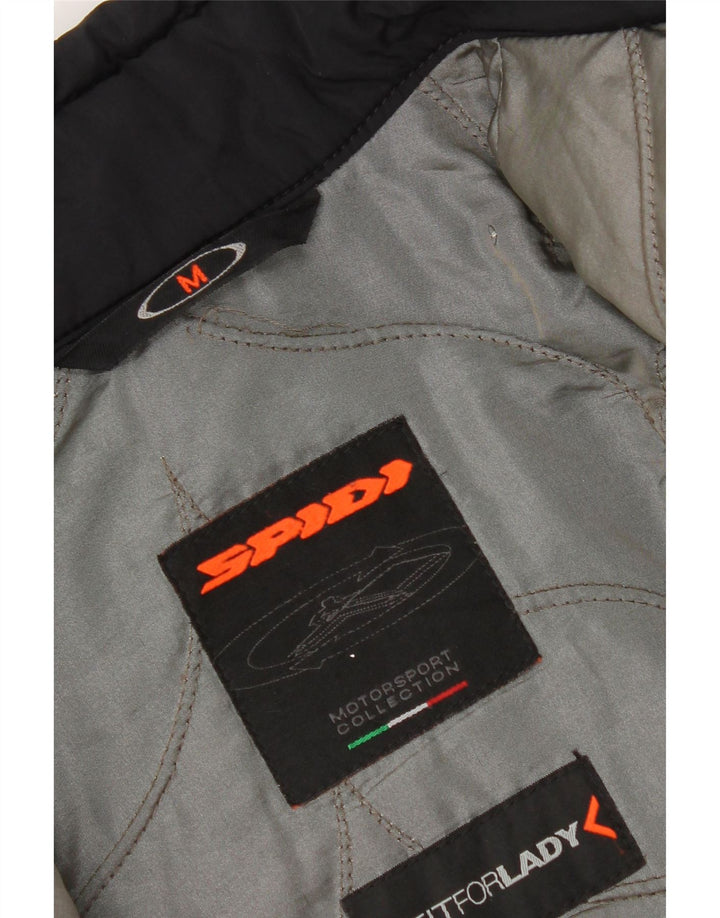 Spidi Dame Motorstyle Racer Jacket UK 14 Medium Sort Polyester