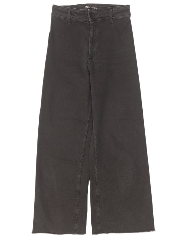 Zara Womens The Marine Straight Jeans EU 36 XS W26 L27 Black