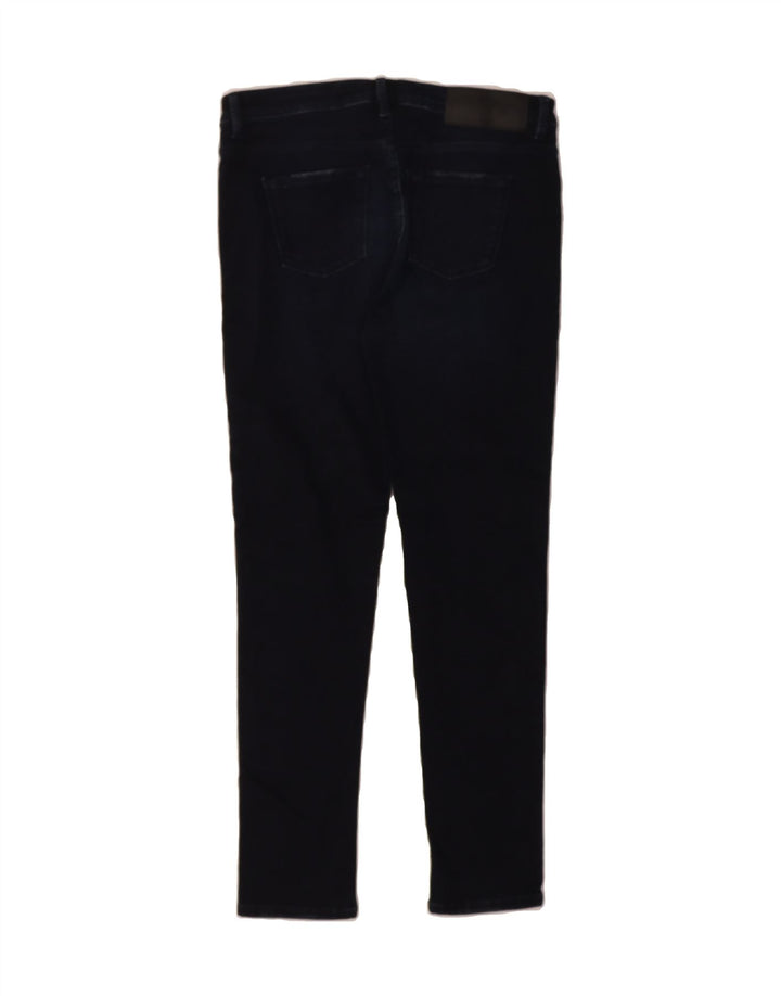 TRUSSARDI Womens Skinny Jeans W34 L28 Navy Blue Vintage Trussardi and Second-Hand Trussardi from Messina Hembry 