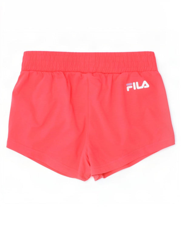 Fila piger grafiske sportsshorts 11-12 år Pink Colourblock Bomuld