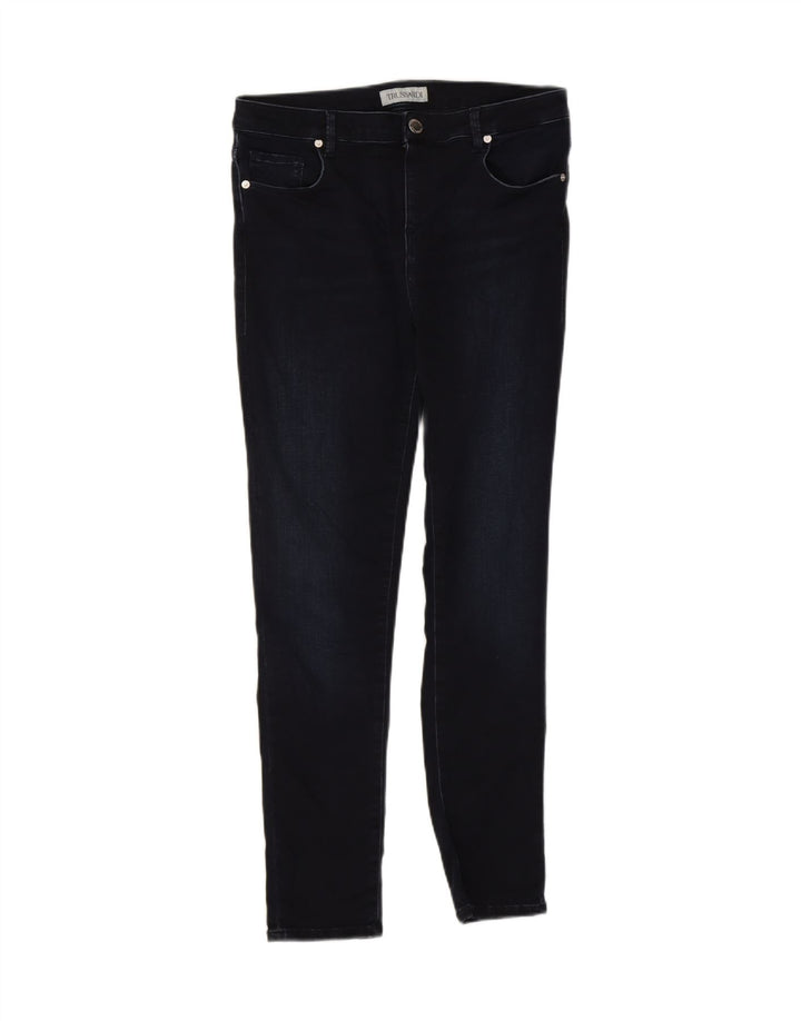 TRUSSARDI Womens Skinny Jeans W32 L28 Navy Blue Vintage Trussardi and Second-Hand Trussardi from Messina Hembry 