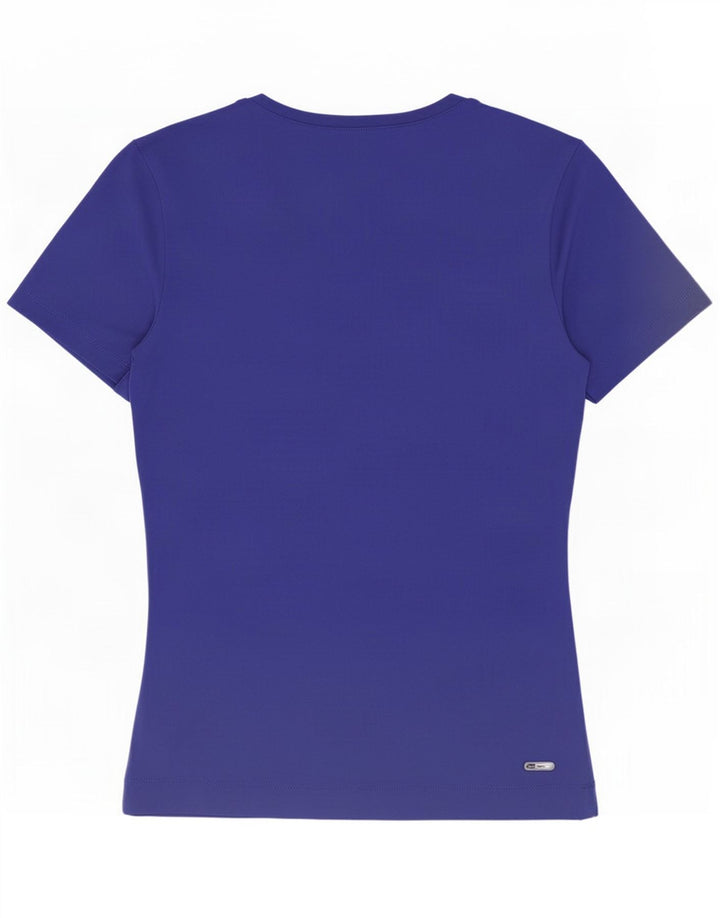 Puma Dame T-Shirt Top UK 8 Lille Blå