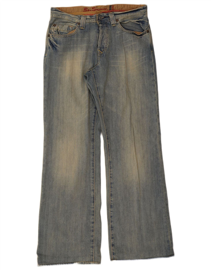 Ben Sherman Herre Bootcut Jeans W30 L32 Blå Bomuld