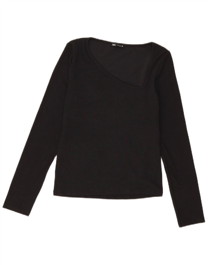 Zara Dame Top Langærmet UK 14 Large Sort