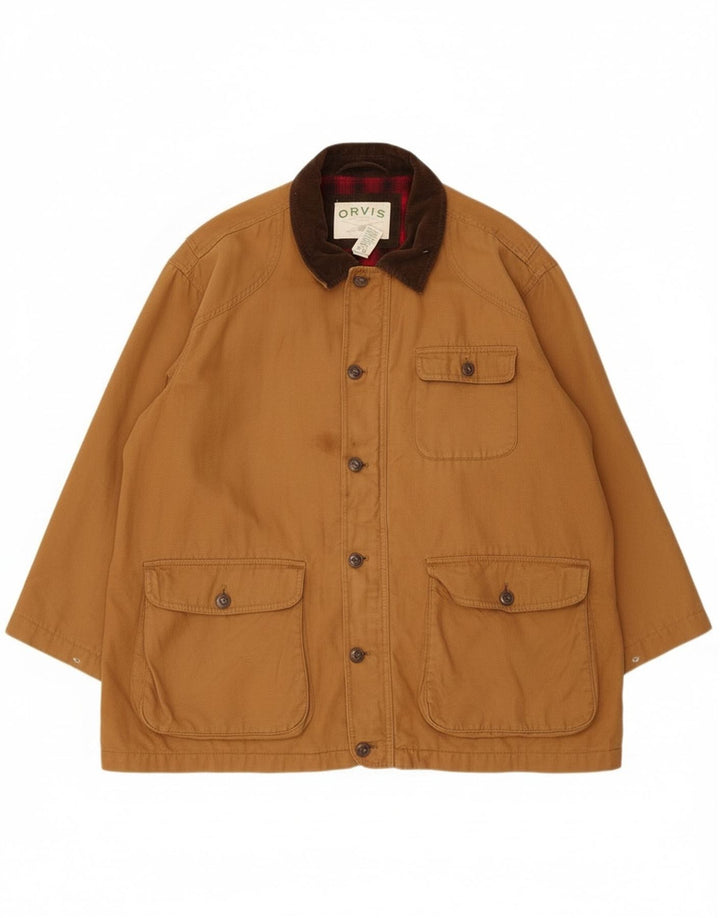 Orvis Herre Utility Jacket UK 44 2XL Brun Bomuld