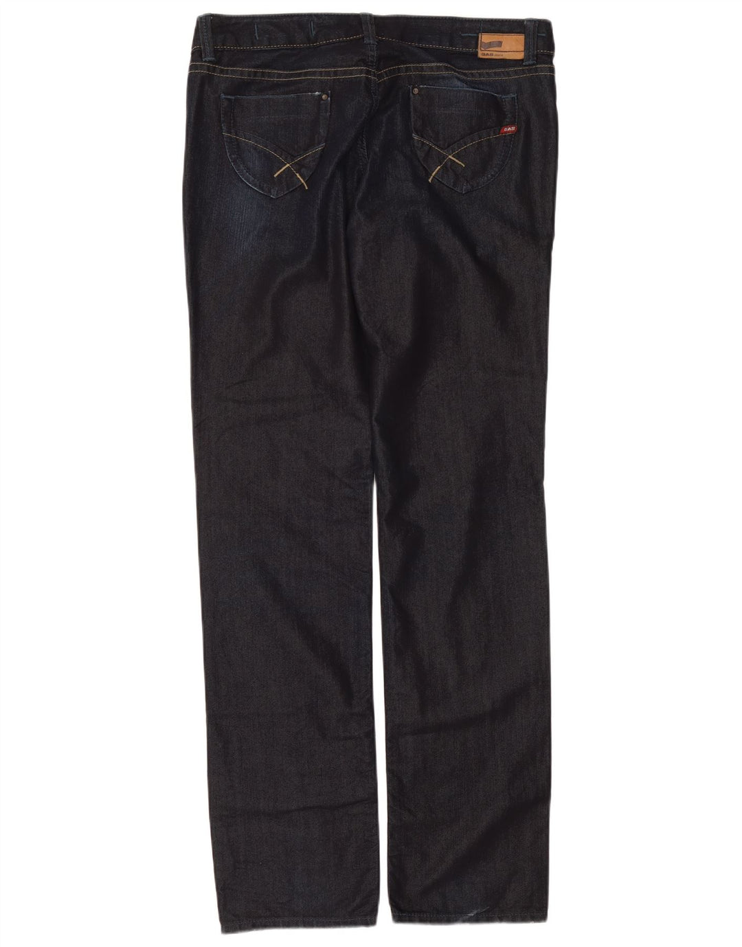 Gas Straight Jeans til kvinder W34 L35 Marineblå Bomuld