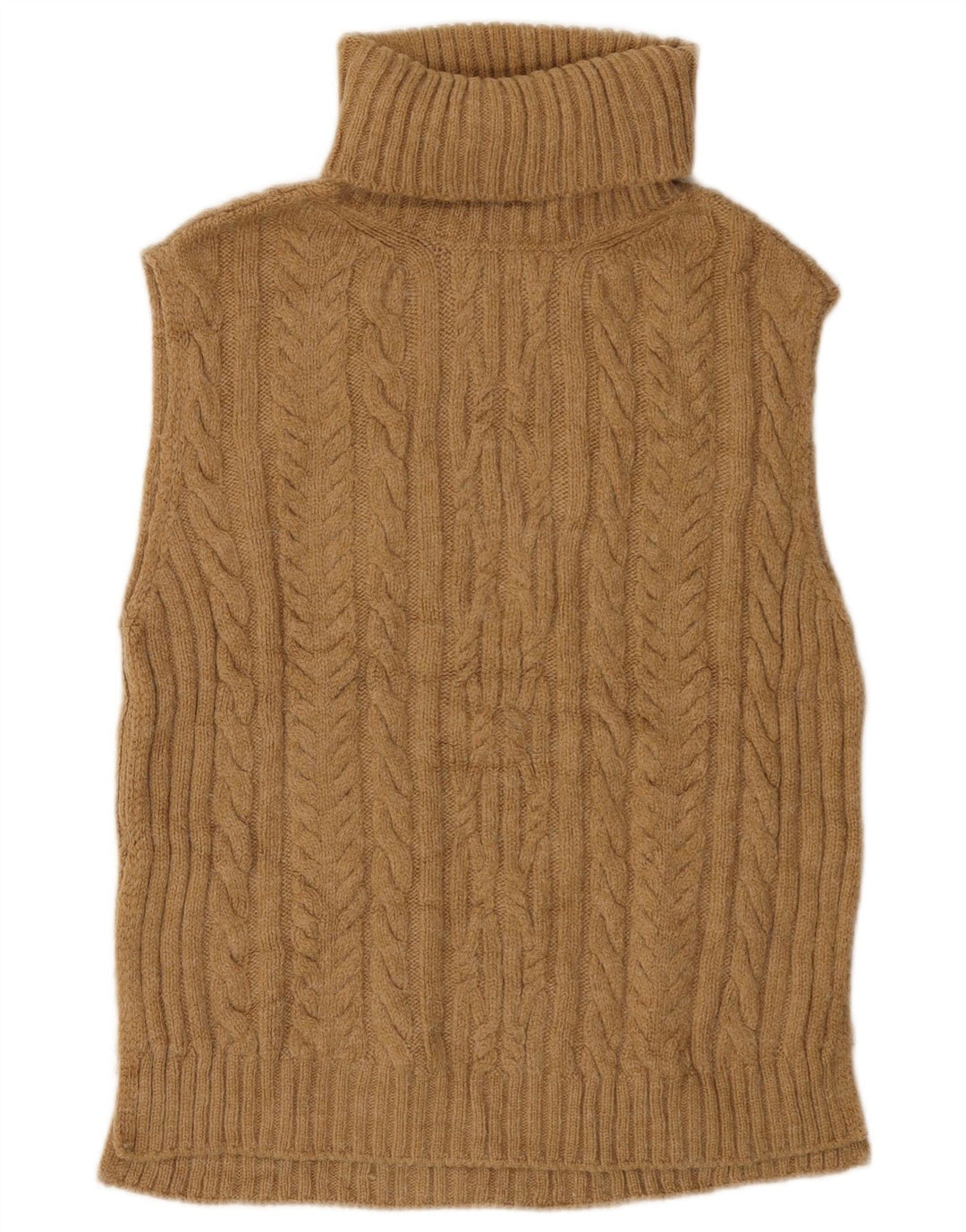 MARKS & SPENCER Dame Oversized Vest Tank Top UK 6 XS Beige Akryl