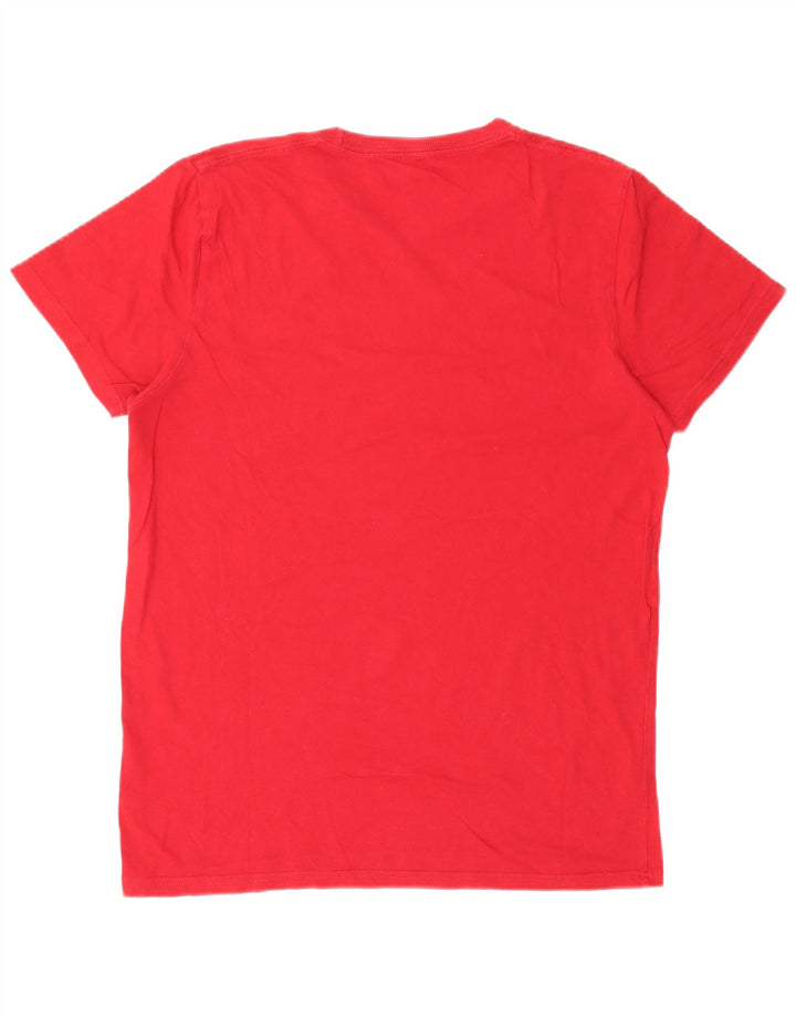Hollister Herre T-shirt Top Medium Rød Bomuld