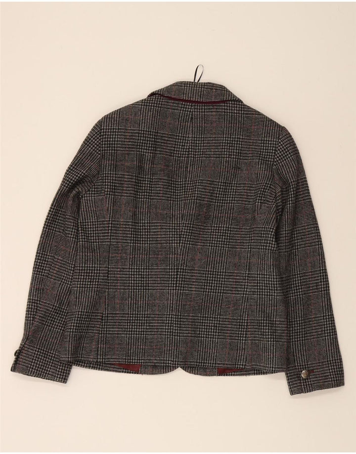 AUTOGRAPH  Womens 2 Button Blazer Jacket UK 14 Large  Grey Check Viscose Vintage Autograph and Second-Hand Autograph from Messina Hembry 