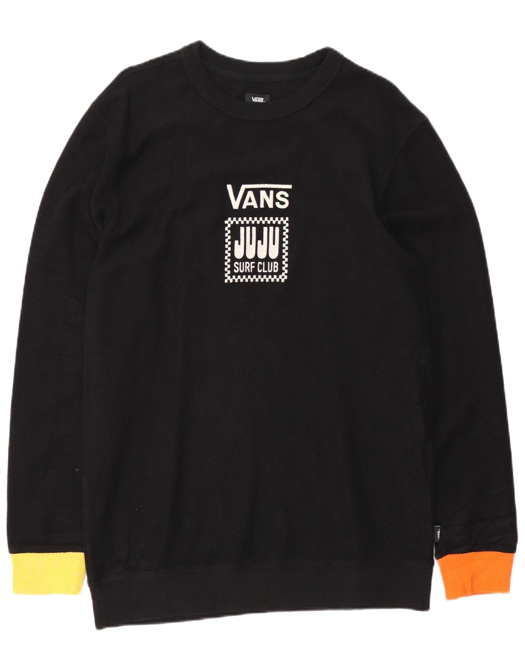 Vans Herre Grafisk Sweatshirt Jumper Medium Sort Bomuld