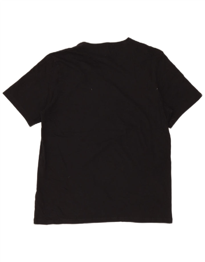 Hugo Boss Herre T-Shirt Top XL Sort Bomuld