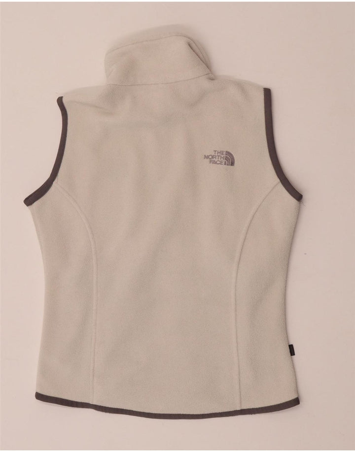 The North Face Dame Oversized Fleece Gilet UK 10 Small White Polyester