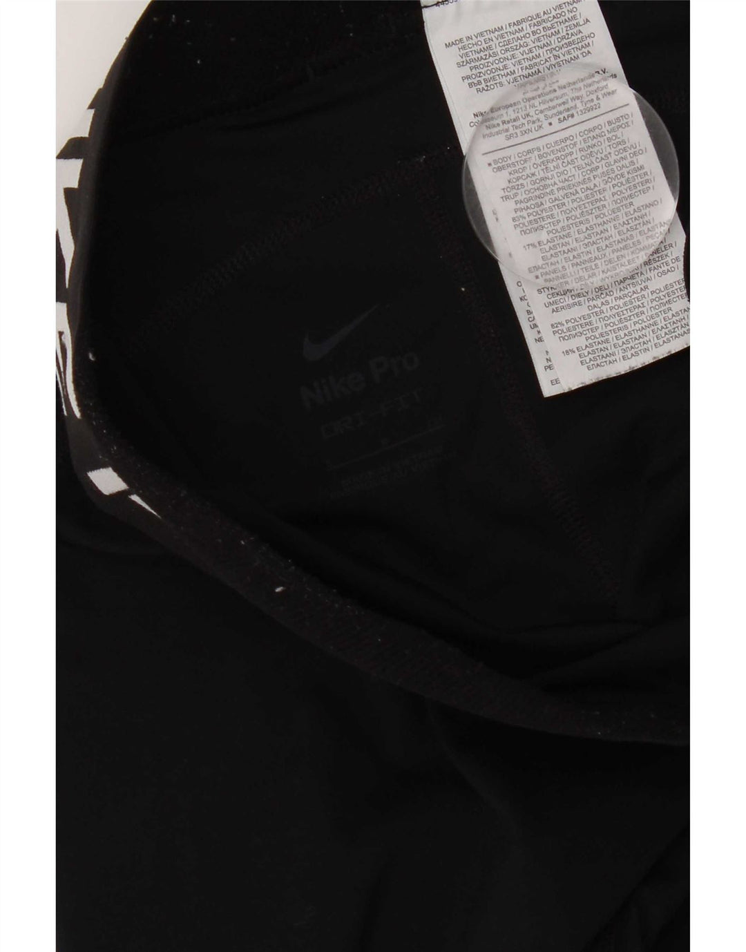 Nike grafiske leggings til kvinder, lille sort polyester