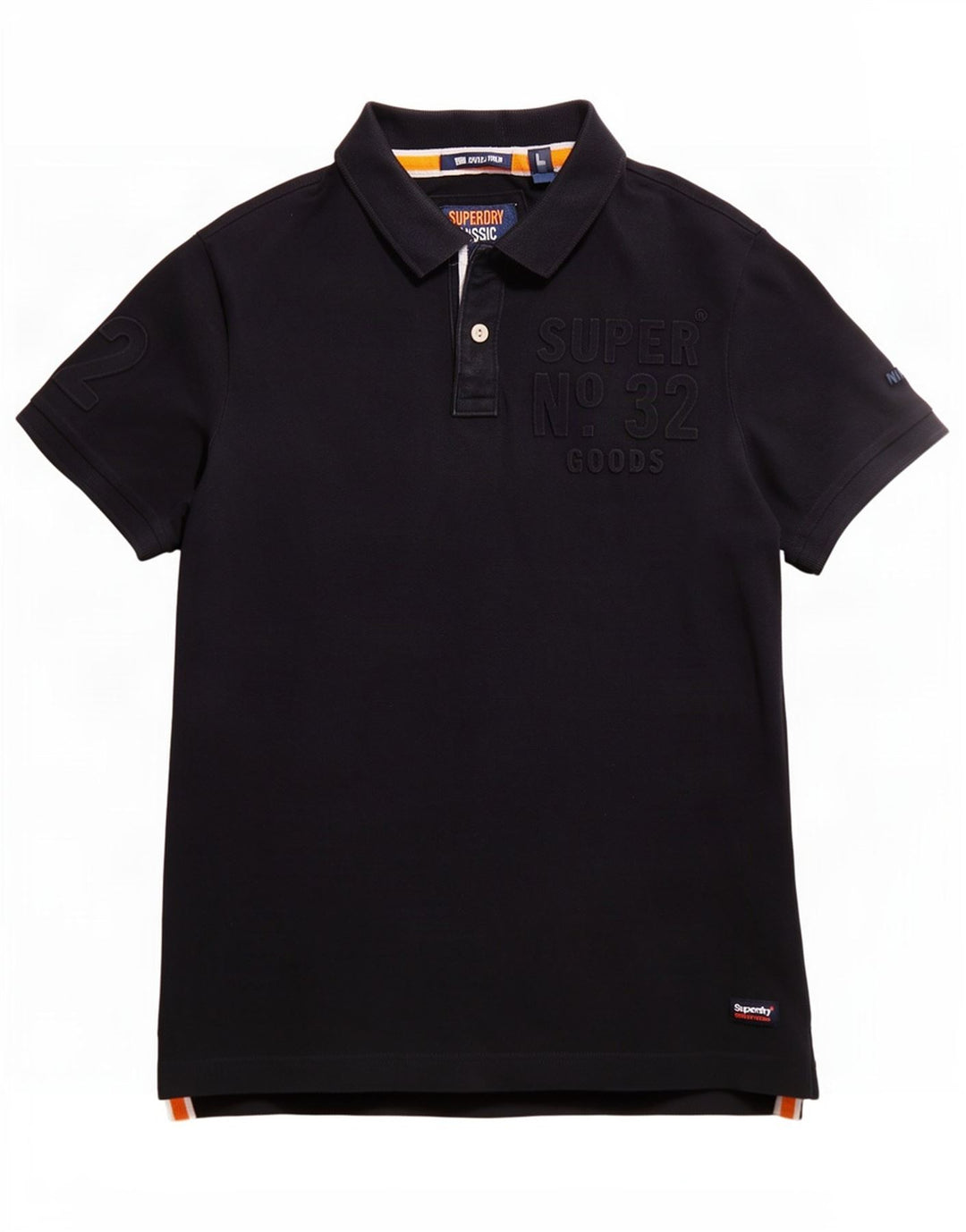 Superdry grafisk poloshirt til mænd, stor marineblå