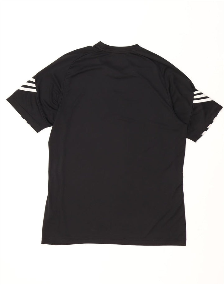 Adidas Herre Climalite Grafisk T-Shirt Top Stor Sort Polyester