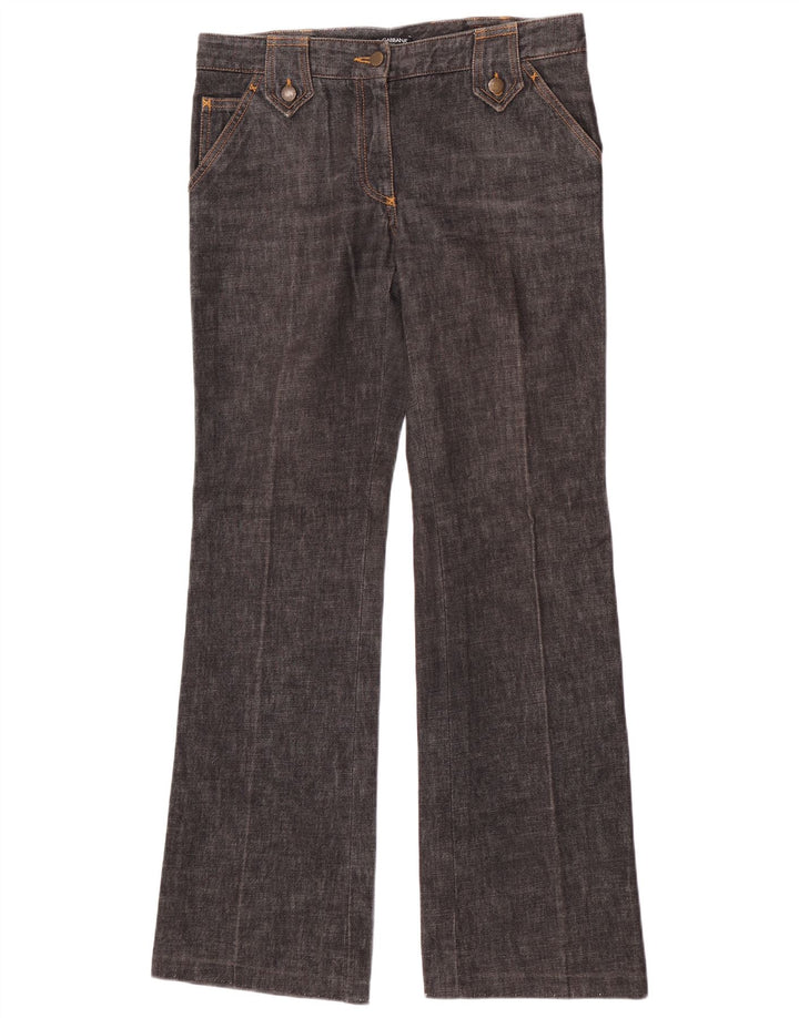Dolce & Gabbana Dame Flared Jeans IT 44 Medium W32 L33 Grå Bomuld