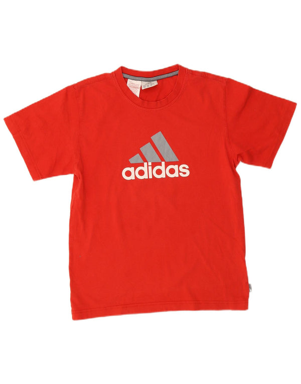 Adidas drenge grafisk t-shirt top 11-12 år rød bomuld