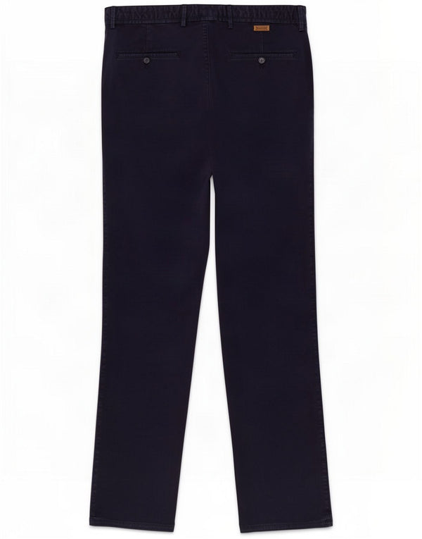 Massimo Dutti Mens Slim Fit Chino Trousers EU 40 Medium W31 L33 Navy Blue