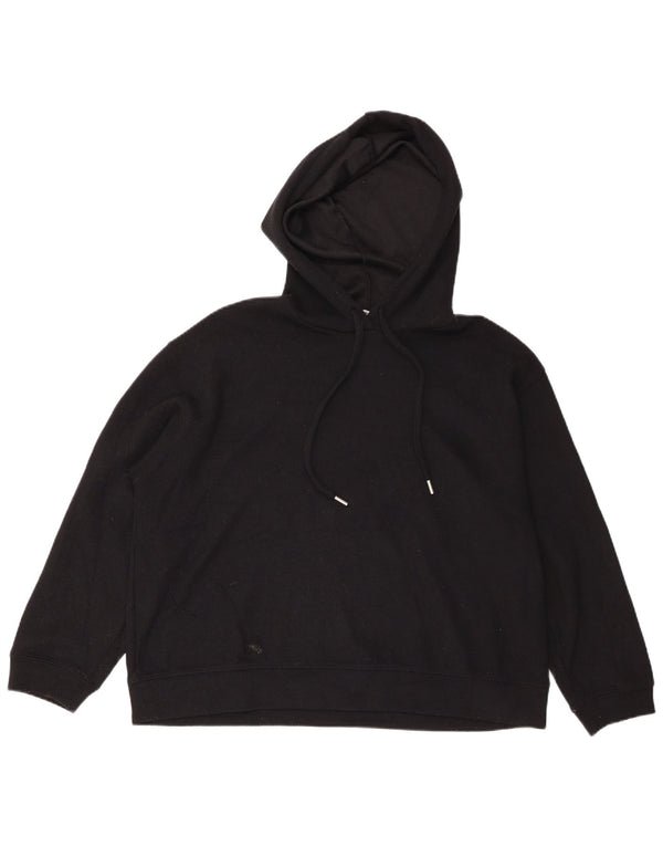 Zara Dame Oversized Hoodie Jumper UK 14 Medium Sort Polyester