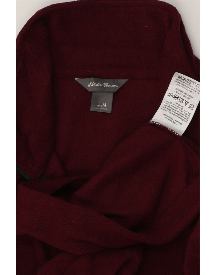 Eddie Bauer Fleece Jumper med lynlås til mænd Medium rødbrun polyester