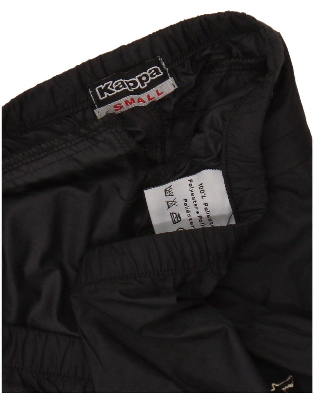 Kappa Dame Capri Træningsdragt Bukser UK 10 Small Black Polyester