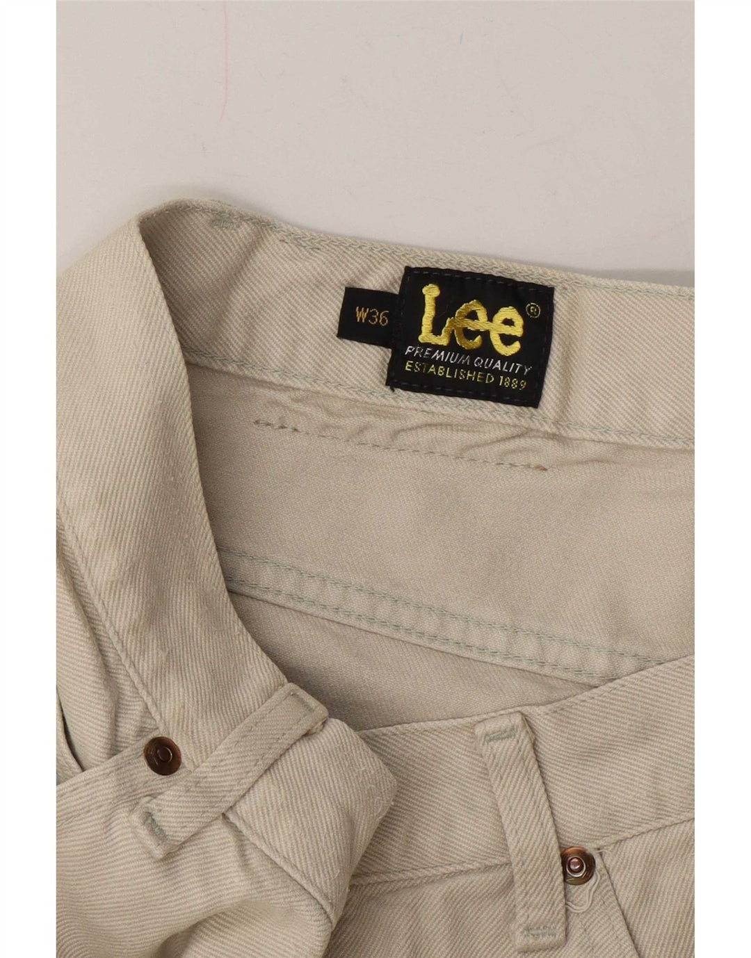 Lee Straight Jeans til mænd W36 L27 Beige