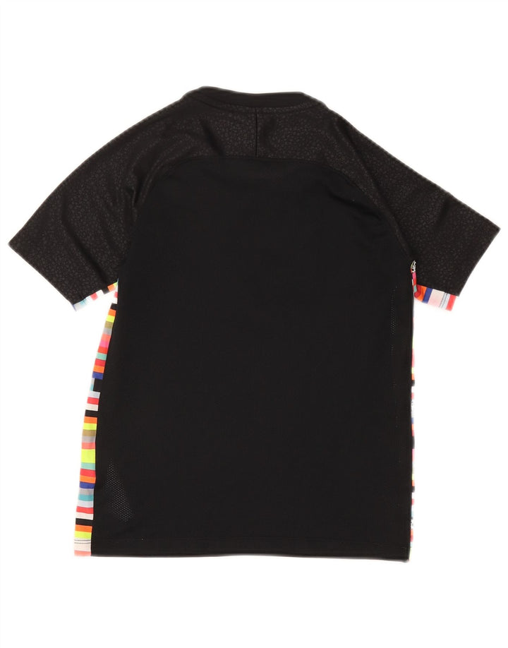 Nike drenge grafisk t-shirt top 8-9 år lille sort stribet polyester