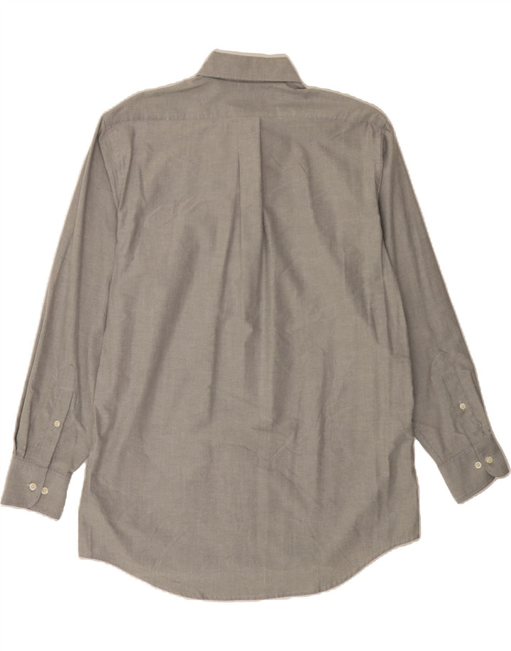 CHAPS Mens Classic Fit Shirt Size 15 1/2 Medium Grey Cotton Vintage Chaps and Second-Hand Chaps from Messina Hembry 