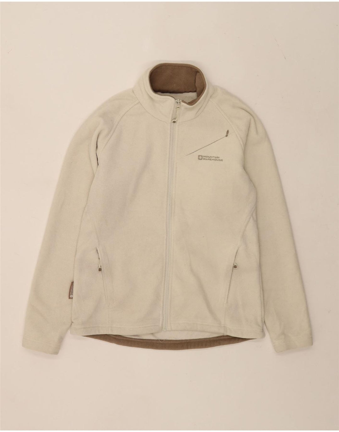 Mountain Warehouse Dame Fleecejakke UK 14 Medium Off White Polyester