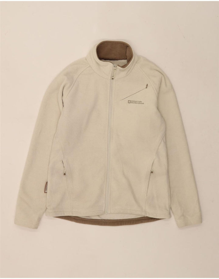 Mountain Warehouse Dame Fleecejakke UK 14 Medium Off White Polyester
