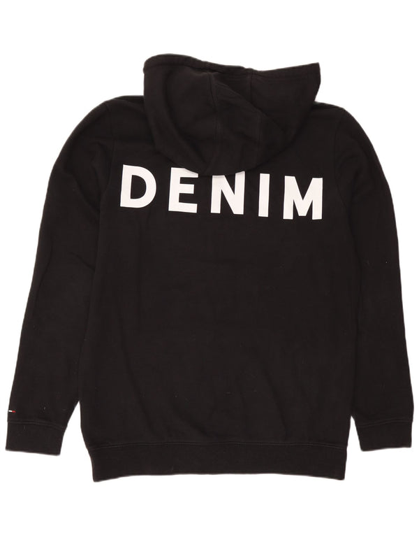 Tommy Hilfiger Herre grafisk hættetrøje XL Sort bomuld