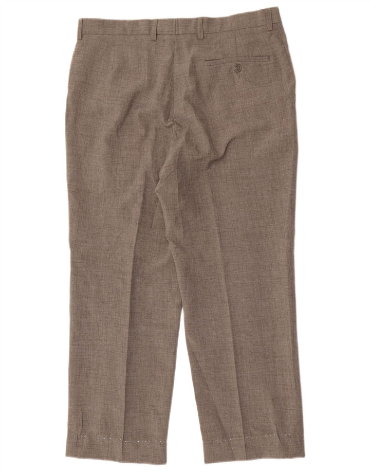 Marks & Spencer Straight Suit Bukser til mænd W34 L27 Grå polyester