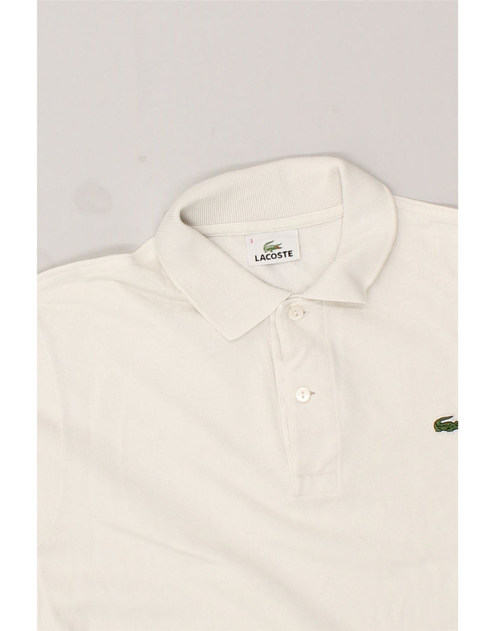 LACOSTE Poloshirt til mænd str. 3 Lille hvid bomuld