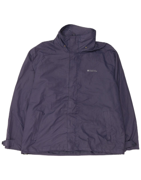 Mountain Warehouse Herre Hooded Windbreaker Jacket UK 42 XL Navy Blue