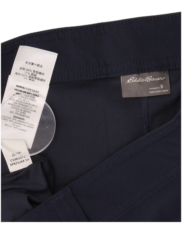 EDDIE BAUER Mininederdel til kvinder US 8 Medium W32 Marineblå polyester