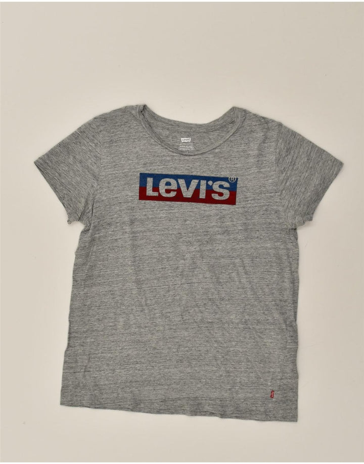 LEVI'S Boys Graphic T-Shirt Top 14-15 Years Large Grey Cotton | Vintage Levi's | Thrift | Second-Hand Levi's | Used Clothing | Messina Hembry 