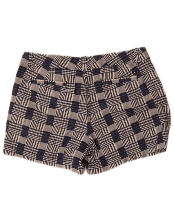 Tommy Hilfiger Chino Shorts til kvinder US 10 Large W32 Navyblå ternet bomuld