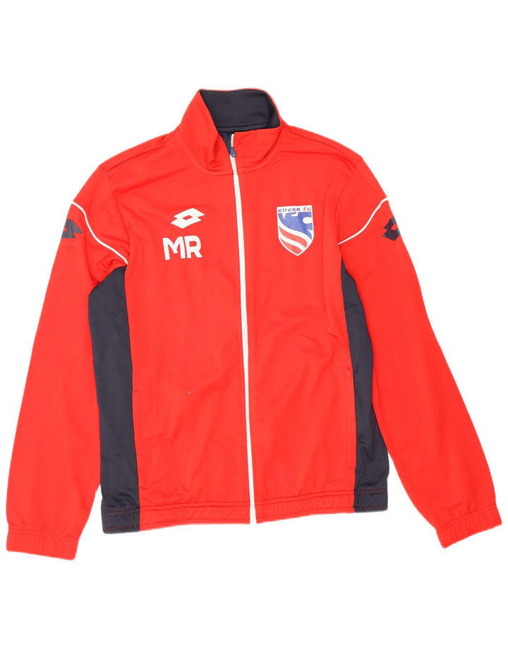 Lotto Herre grafisk træningsdragt Topjakke Stor Rød Colourblock Polyester